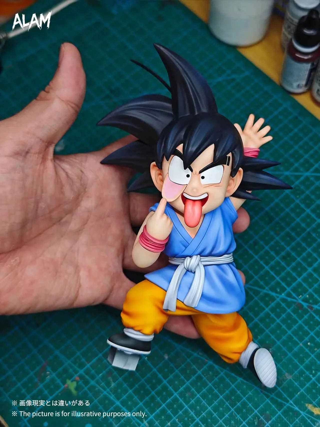 Dragon Ball Alam Studio Wanted Grimace Son Goku Resin Statue