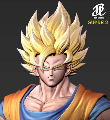Dragon Ball BUU Studio Goku SSJ2 Resin Statue