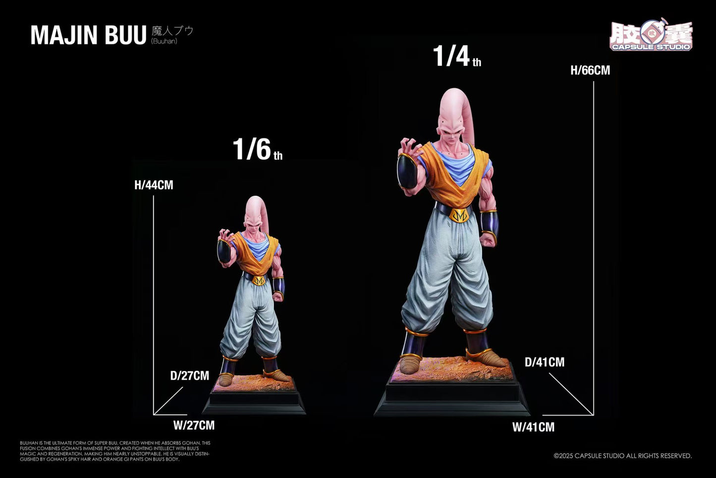 Dragon Ball Capsule Studio Gohan Buu Resin Statue