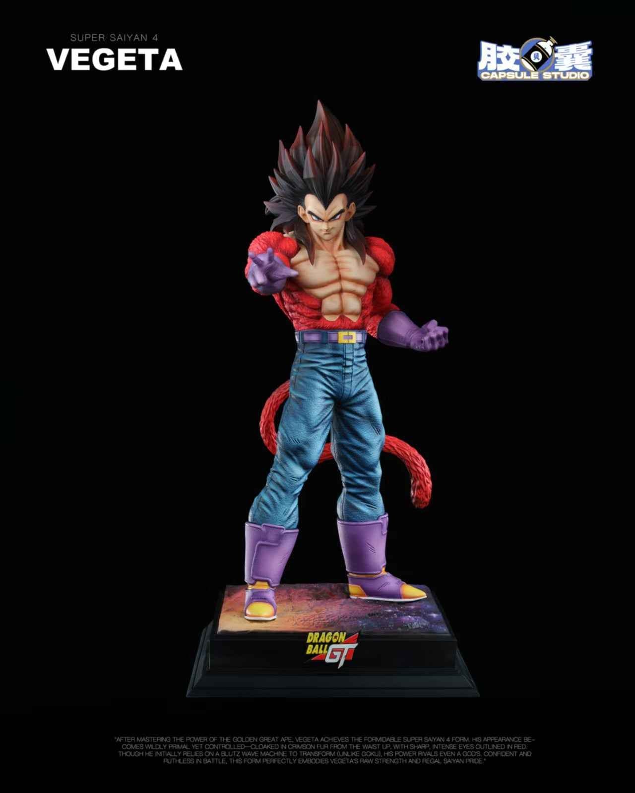 Dragon Ball Capsule Studio Vegeta Super Saiyan 4 Resin Statue