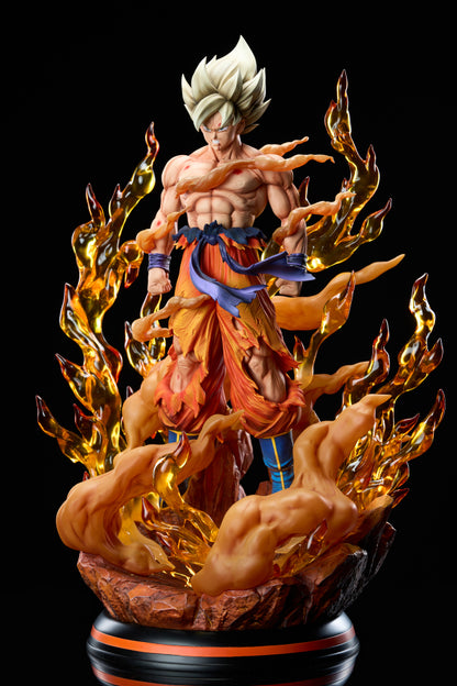 Dragon Ball Civilization Studio Super Saiyan Son Goku Resin Statue (PayPal Fees and Shipping Costs Included)