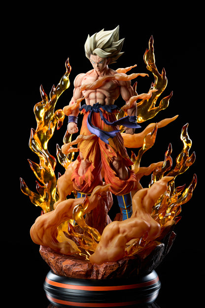 Dragon Ball Civilization Studio Super Saiyan Son Goku Resin Statue (PayPal Fees and Shipping Costs Included)