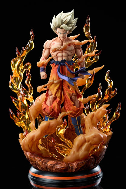 Dragon Ball Civilization Studio Super Saiyan Son Goku Resin Statue (PayPal Fees and Shipping Costs Included)