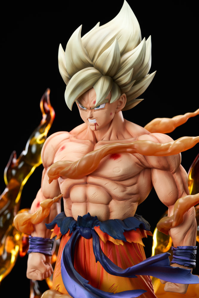 Dragon Ball Civilization Studio Super Saiyan Son Goku Resin Statue (PayPal Fees and Shipping Costs Included)