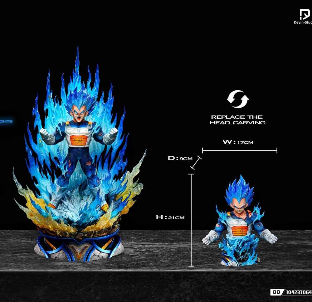 Dragon Ball Deyin Studio Vegeta Super Saiyan Blue Resin Statue