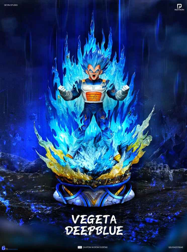 Dragon Ball Deyin Studio Vegeta Super Saiyan Blue Resin Statue