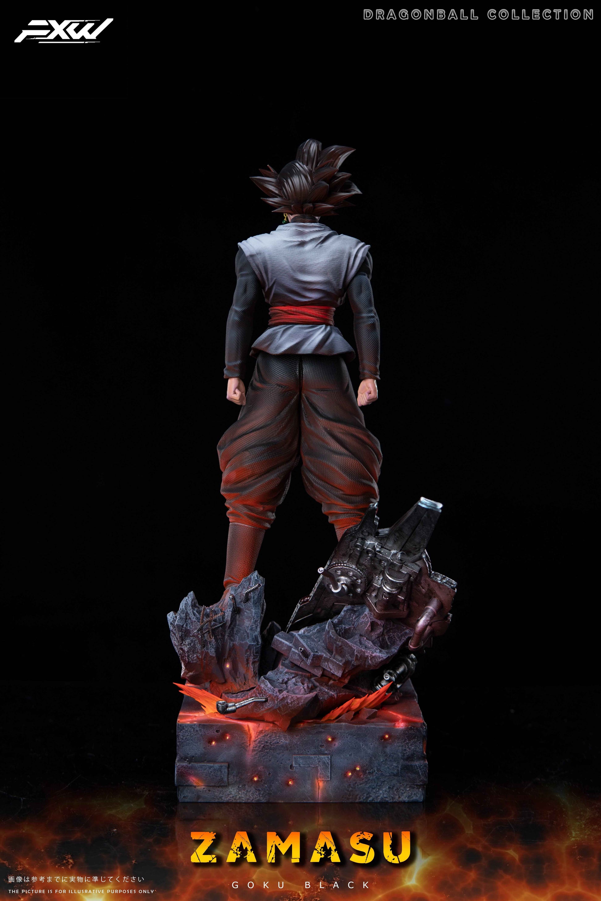 Dragon Ball FXW Studio Black Son Goku Resin Statue