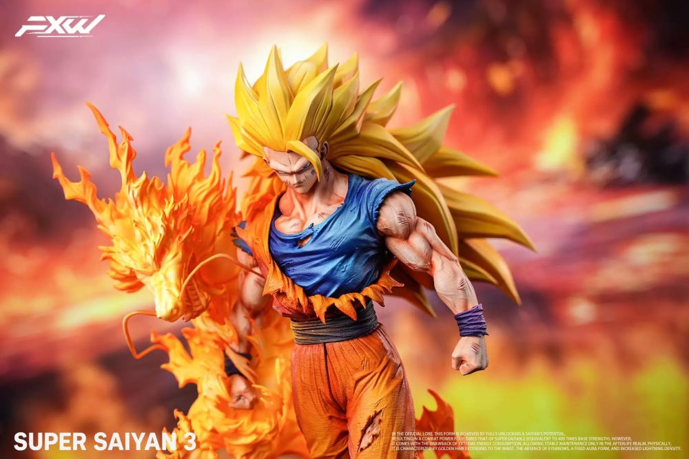Dragon Ball FXW Studio SSJ3 Son Goku Dragon Fist 1/6 Resin Statue