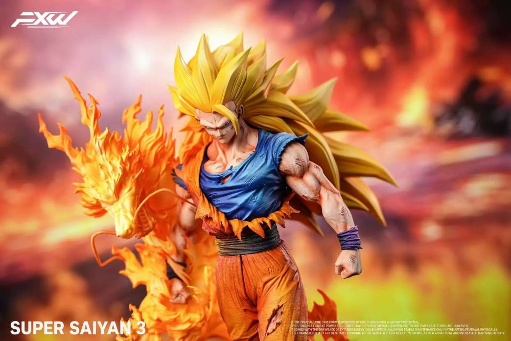 Dragon Ball FXW Studio SSJ3 Son Goku Dragon Fist 1/6 Resin Statue