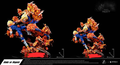 Dragon Ball Grand Design Studio Son Goku vs Majin Vegeta SSj Resin Statue