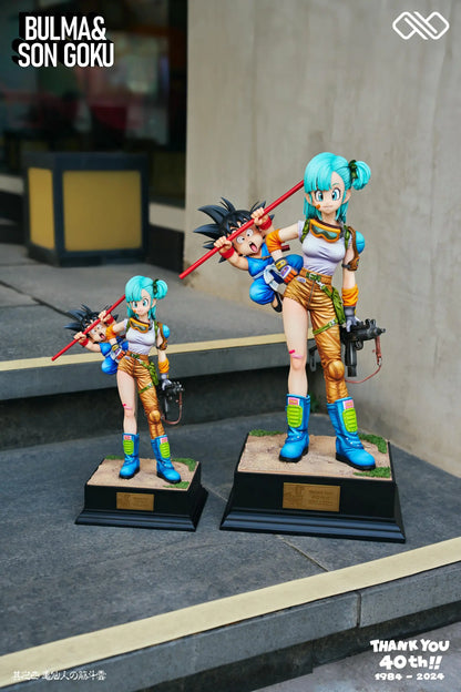 Dragon Ball Infinite Studio Bulma & Son Goku Resin Statue