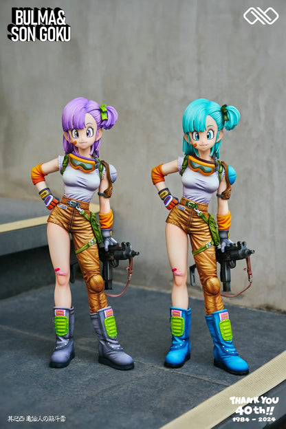 Dragon Ball Infinite Studio Bulma & Son Goku Resin Statue