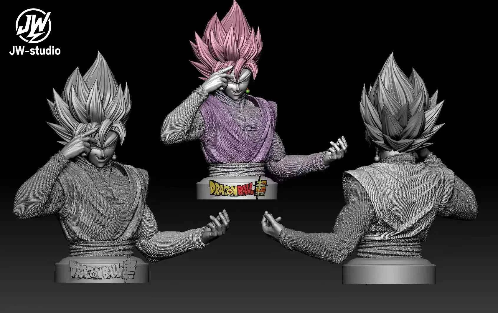 Dragon Ball JW Studio Son Goku Rose Bust Resin Statue