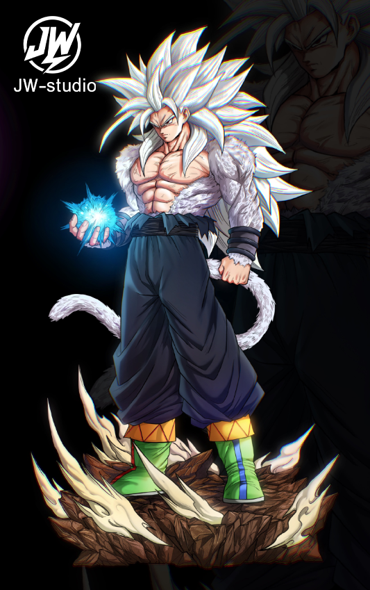 Dragon Ball JW Studio Son Goku & Vegeta Super Saiyan 5 Resin Statue