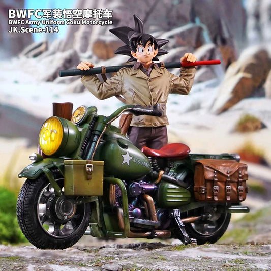 Dragon Ball JacksDo Studio Vehicle Military Motorcycle Resin Statue (PayPal Fees and Shipping Costs Included)