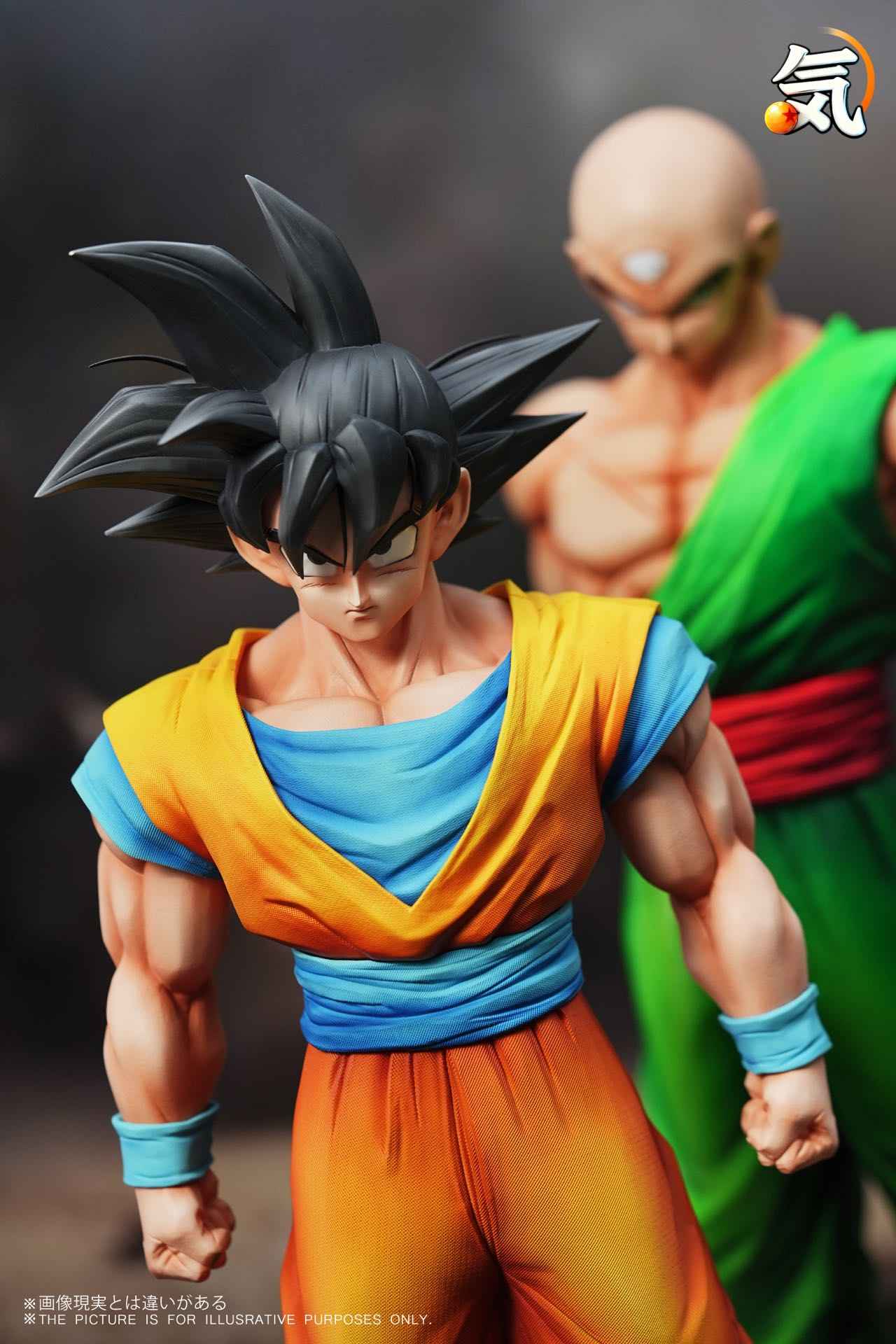 Dragon Ball Ki Studio Goku & Tien Shinhan Resin Statue