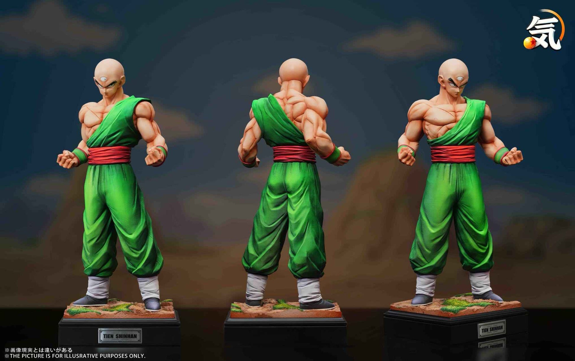 Dragon Ball Ki Studio Goku & Tien Shinhan Resin Statue