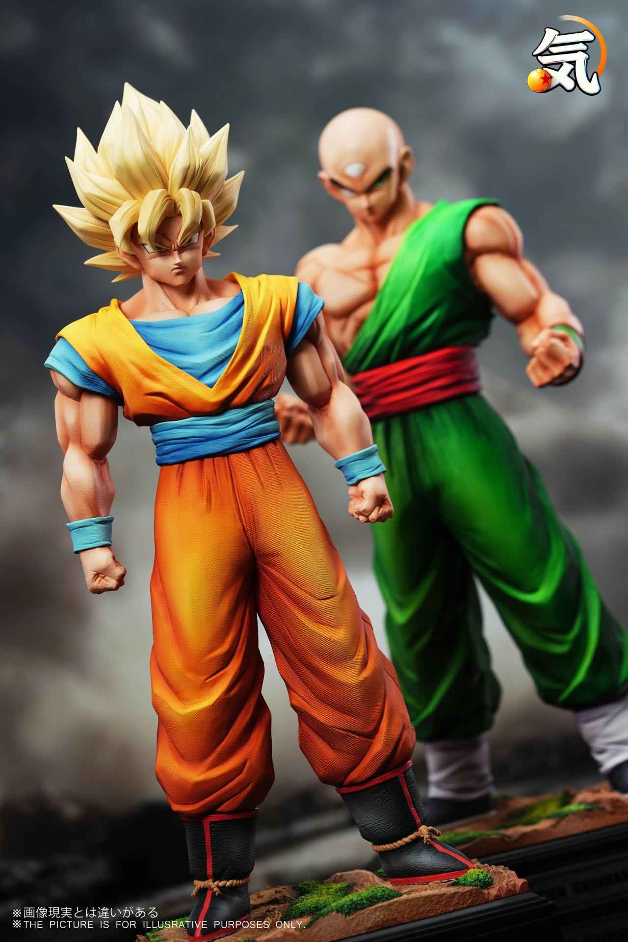 Dragon Ball Ki Studio Goku & Tien Shinhan Resin Statue