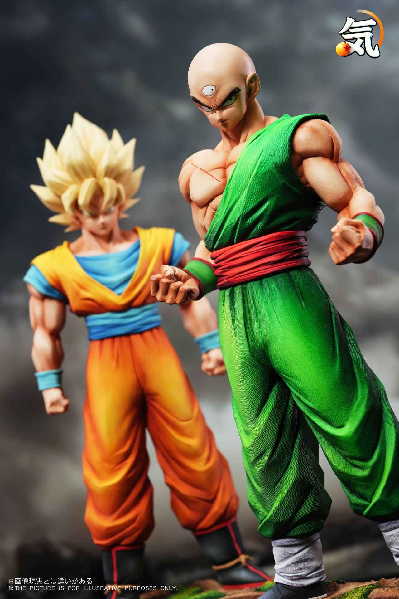 Dragon Ball Ki Studio Goku & Tien Shinhan Resin Statue