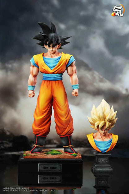 Dragon Ball Ki Studio Goku & Tien Shinhan Resin Statue