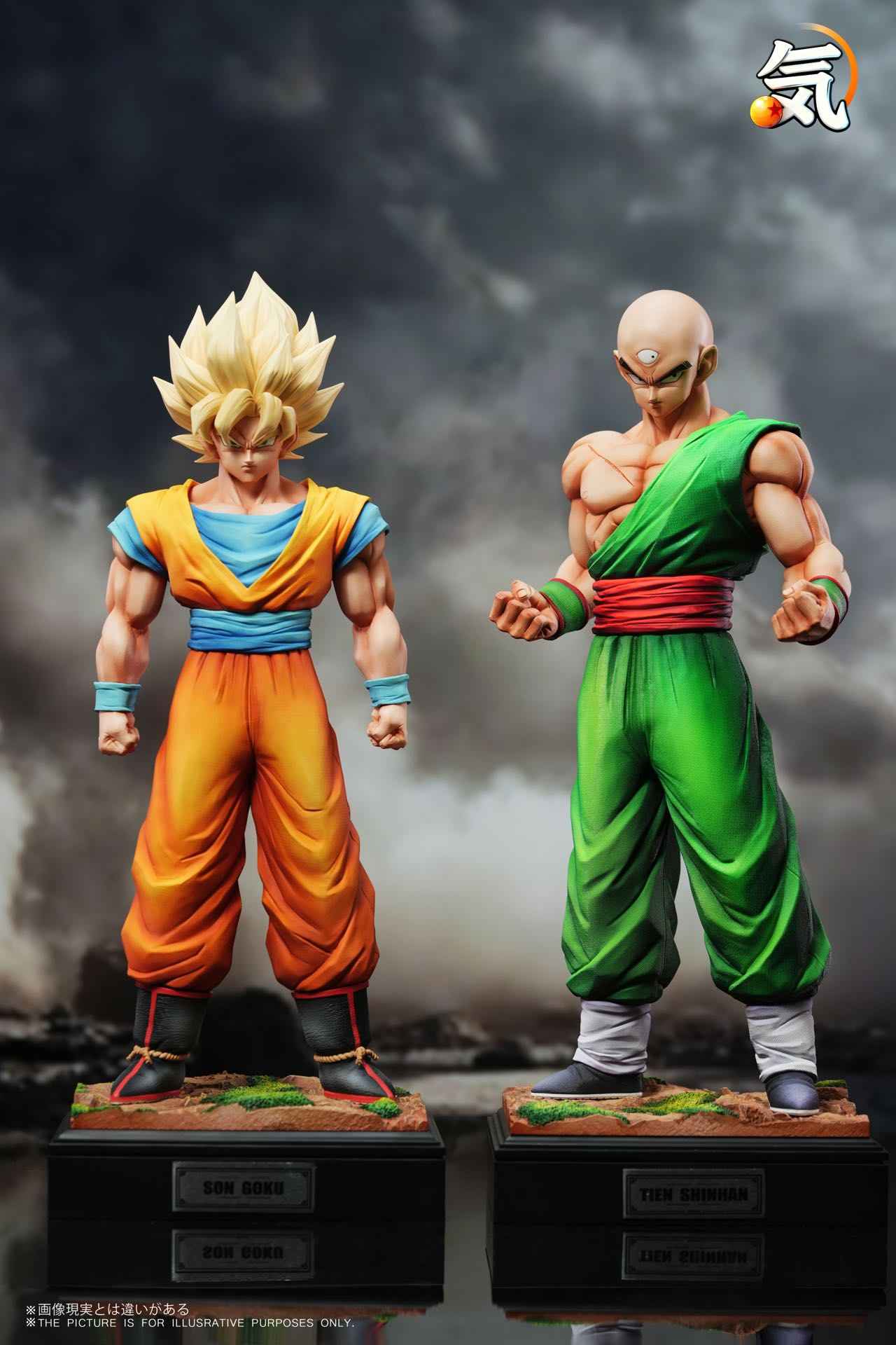 Dragon Ball Ki Studio Goku & Tien Shinhan Resin Statue