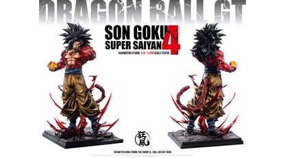 Dragon Ball Kuang Feng Studio Son Goku SJ4 & SSJ5 Resin Statue