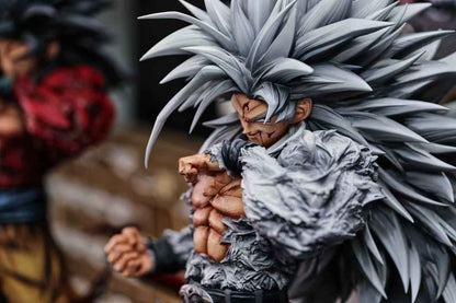 Dragon Ball Kuang Feng Studio Son Goku SJ4 & SSJ5 Resin Statue