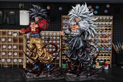 Dragon Ball Kuang Feng Studio Son Goku SJ4 & SSJ5 Resin Statue