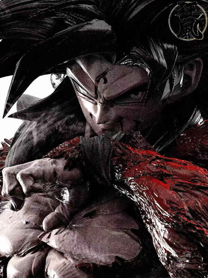 Dragon Ball Kuang Feng Studio Son Goku SJ4 & SSJ5 Resin Statue