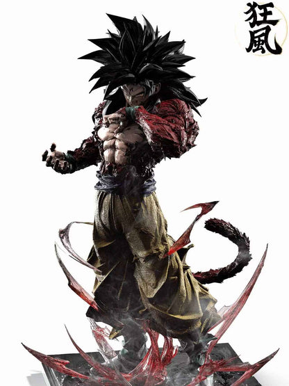 Dragon Ball Kuang Feng Studio Son Goku SJ4 & SSJ5 Resin Statue