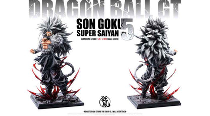 Dragon Ball Kuang Feng Studio Son Goku SJ4 & SSJ5 Resin Statue