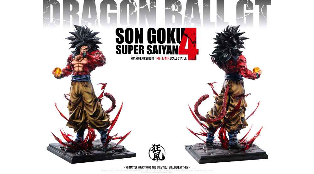 Dragon Ball Kuang Feng Studio Son Goku SJ4 & SSJ5 Resin Statue