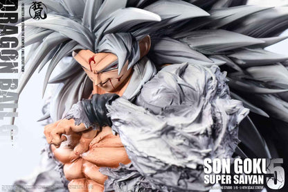 Dragon Ball Kuang Feng Studio Son Goku SJ4 & SSJ5 Resin Statue