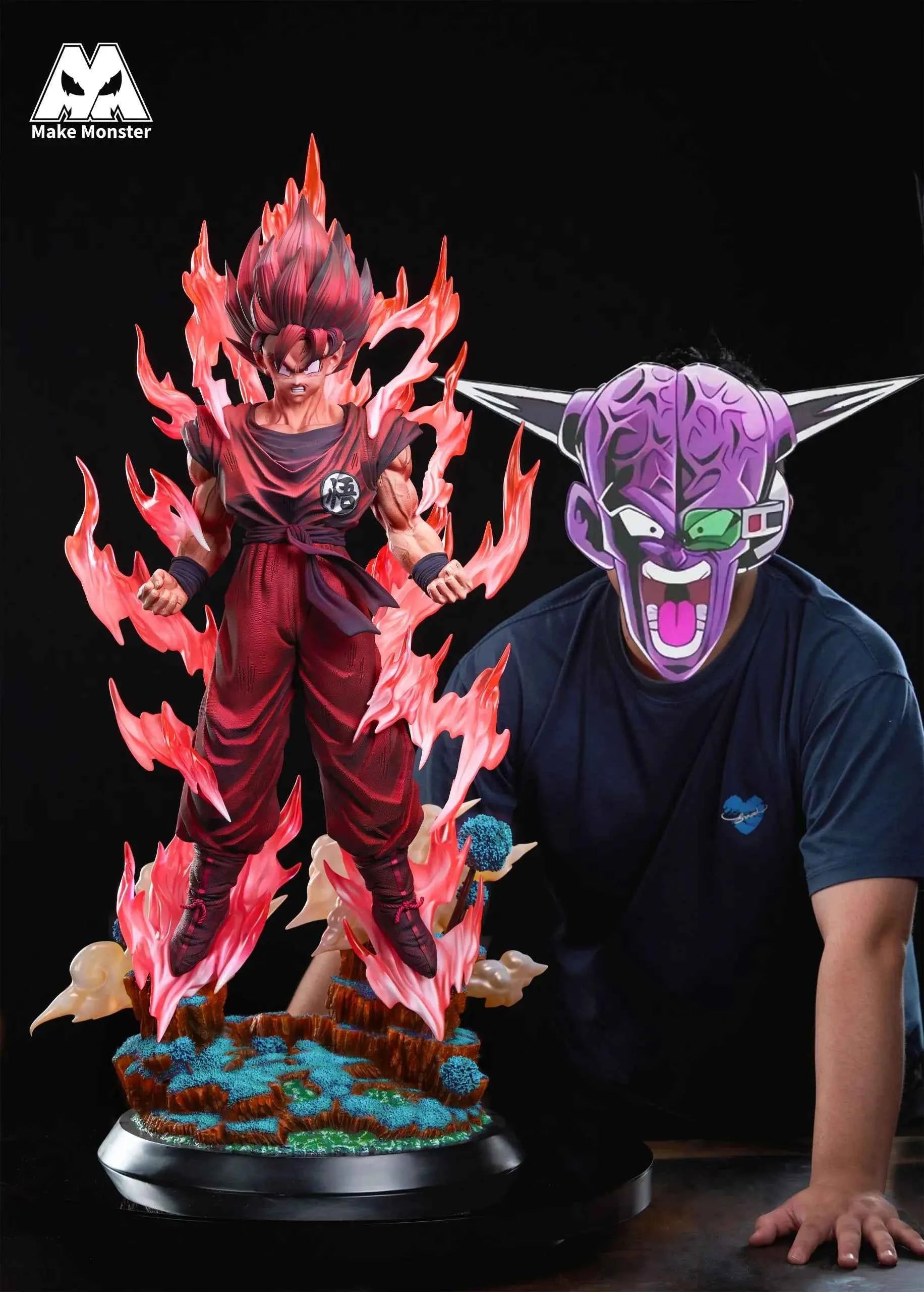 Dragon Ball Make Monster Studio Kaioken Son Goku Resin Statue