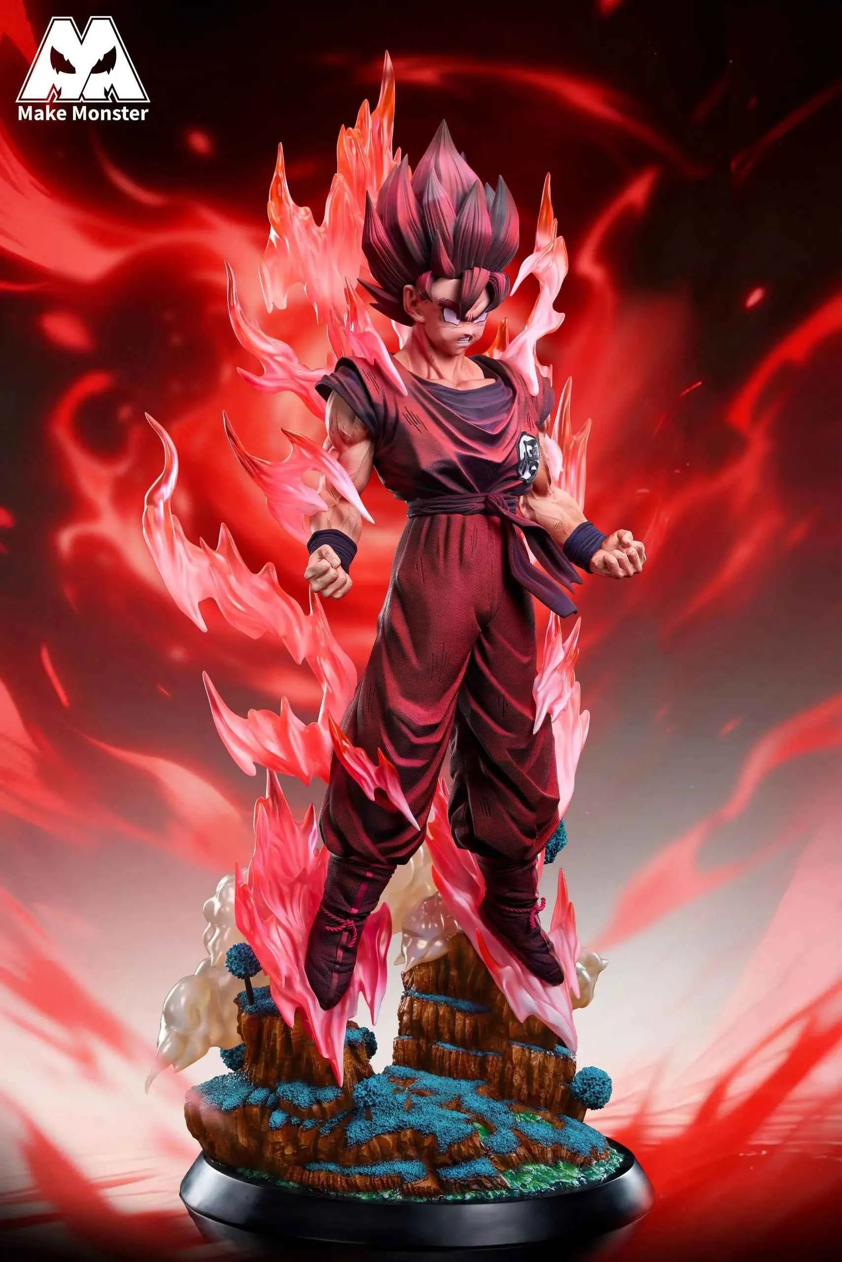 Dragon Ball Make Monster Studio Kaioken Son Goku Resin Statue