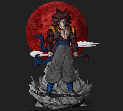Dragon Ball Plastic Soul SH Studio Red Moon Super Saiyan 4 Gogeta 1/6 Resin Statue