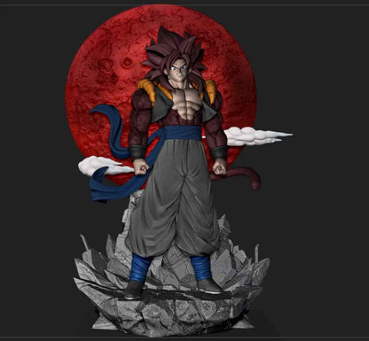 Dragon Ball Plastic Soul SH Studio Red Moon Super Saiyan 4 Gogeta 1/6 Resin Statue
