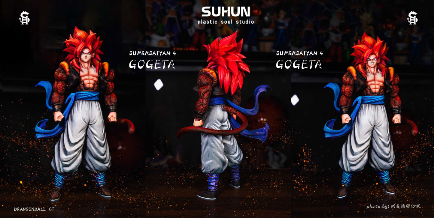 Dragon Ball Plastic Soul SH Studio Red Moon Super Saiyan 4 Gogeta 1/6 Resin Statue