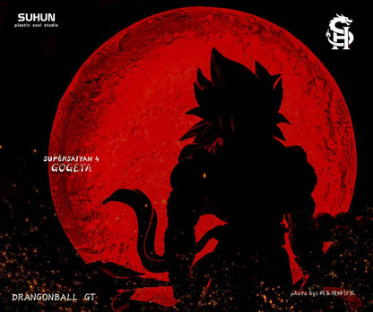 Dragon Ball Plastic Soul SH Studio Red Moon Super Saiyan 4 Gogeta 1/6 Resin Statue