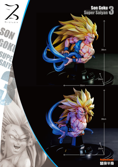 Dragon Ball Poker Monster & ZY Studio Super Sajan 3 Son Goku 1/4 Resin Statue