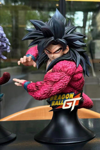 Dragon Ball Ruyun Studio SSJ4 Goku & Vegeta Bust Resin Statue