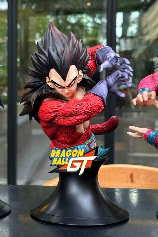 Dragon Ball Ruyun Studio SSJ4 Goku & Vegeta Bust Resin Statue