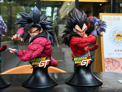 Dragon Ball Ruyun Studio SSJ4 Goku & Vegeta Bust Resin Statue