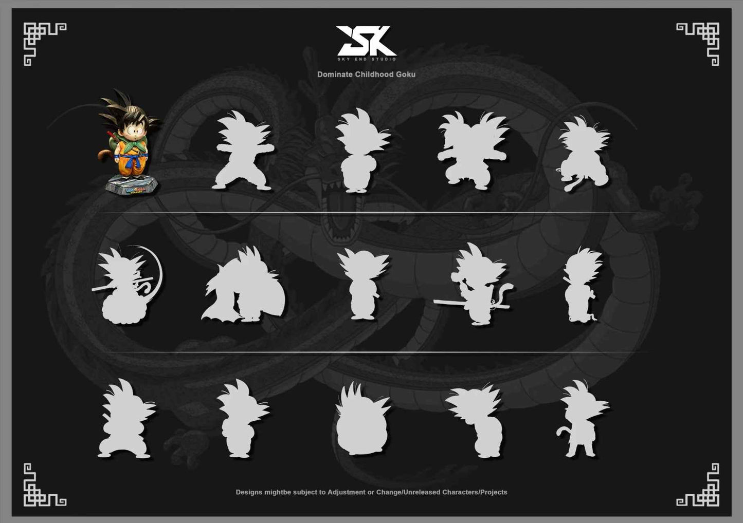 Dragon Ball Sky End Studio Kid Goku Resin Statue