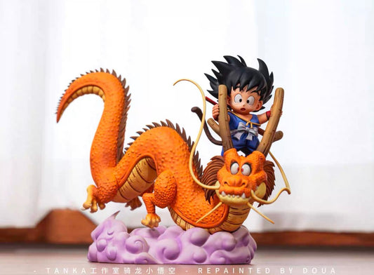 Dragon Ball Tenka Studio Kid Goku Riding Dragon Resin Statue