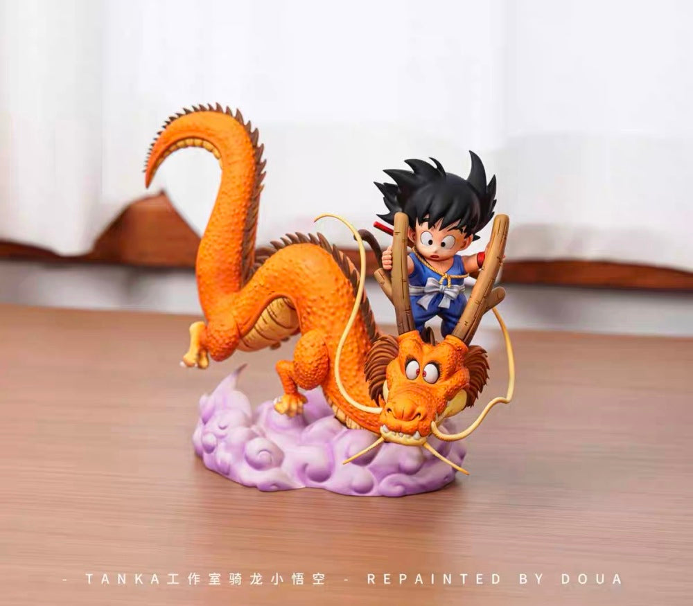 Dragon Ball Tenka Studio Kid Goku Riding Dragon Resin Statue