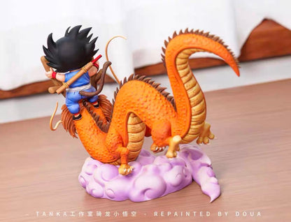 Dragon Ball Tenka Studio Kid Goku Riding Dragon Resin Statue