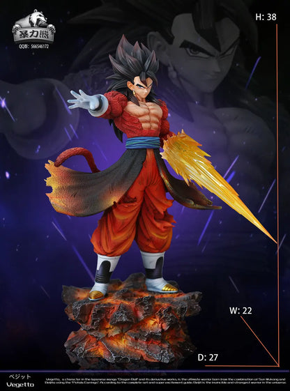 Dragon Ball Violent Bear Studio Super Saiyan 4 Vegetto Vegito Resin Statue
