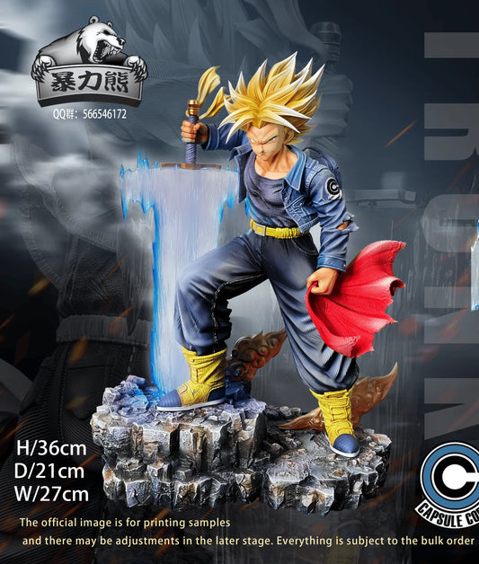 Dragon Ball Violent Bear Studio Trunks Resin Statue