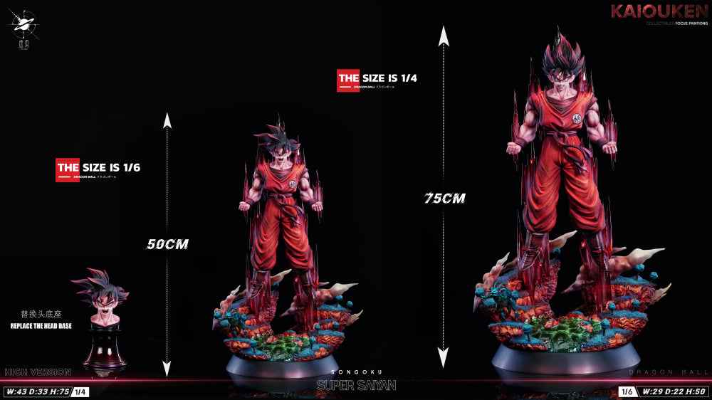 Dragon Ball Xu Jie Studio Kaioken Son Goku Resin Statue